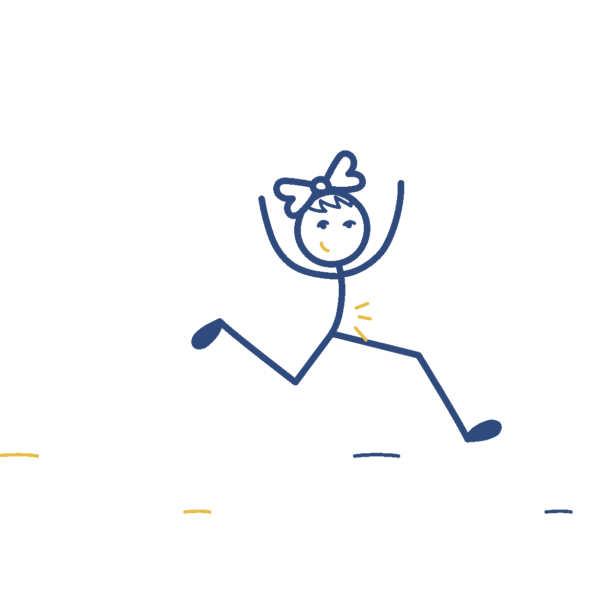 stick figure running managed IT services